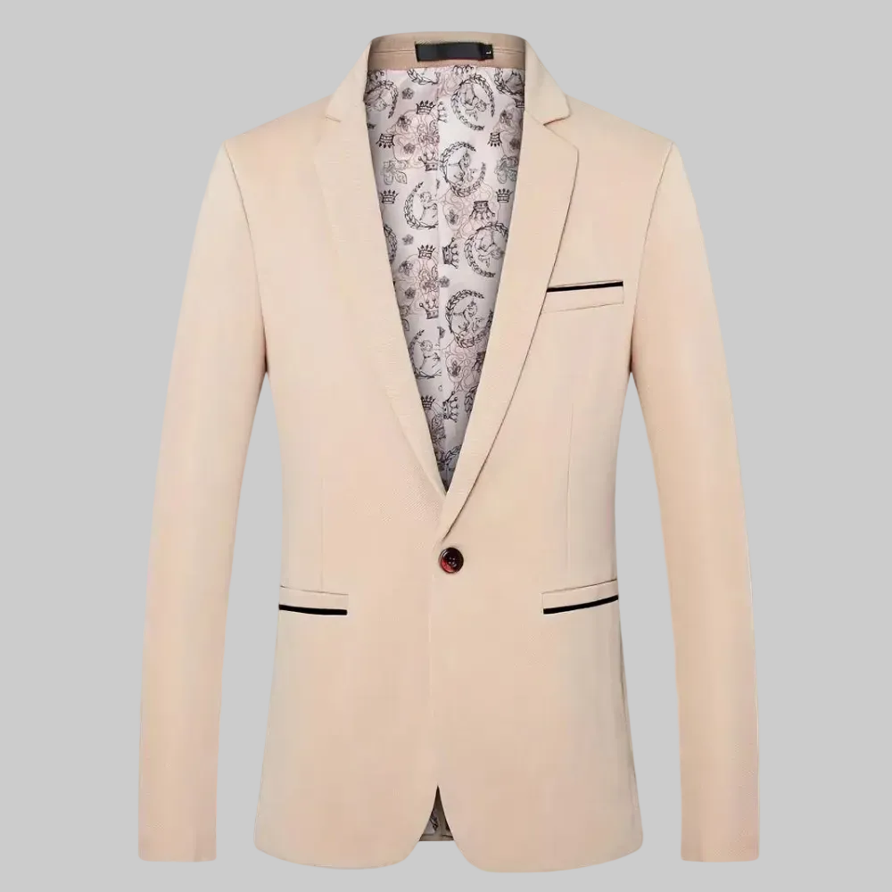 Elegantti Miesten Blazer Hienostunut Ommeltu