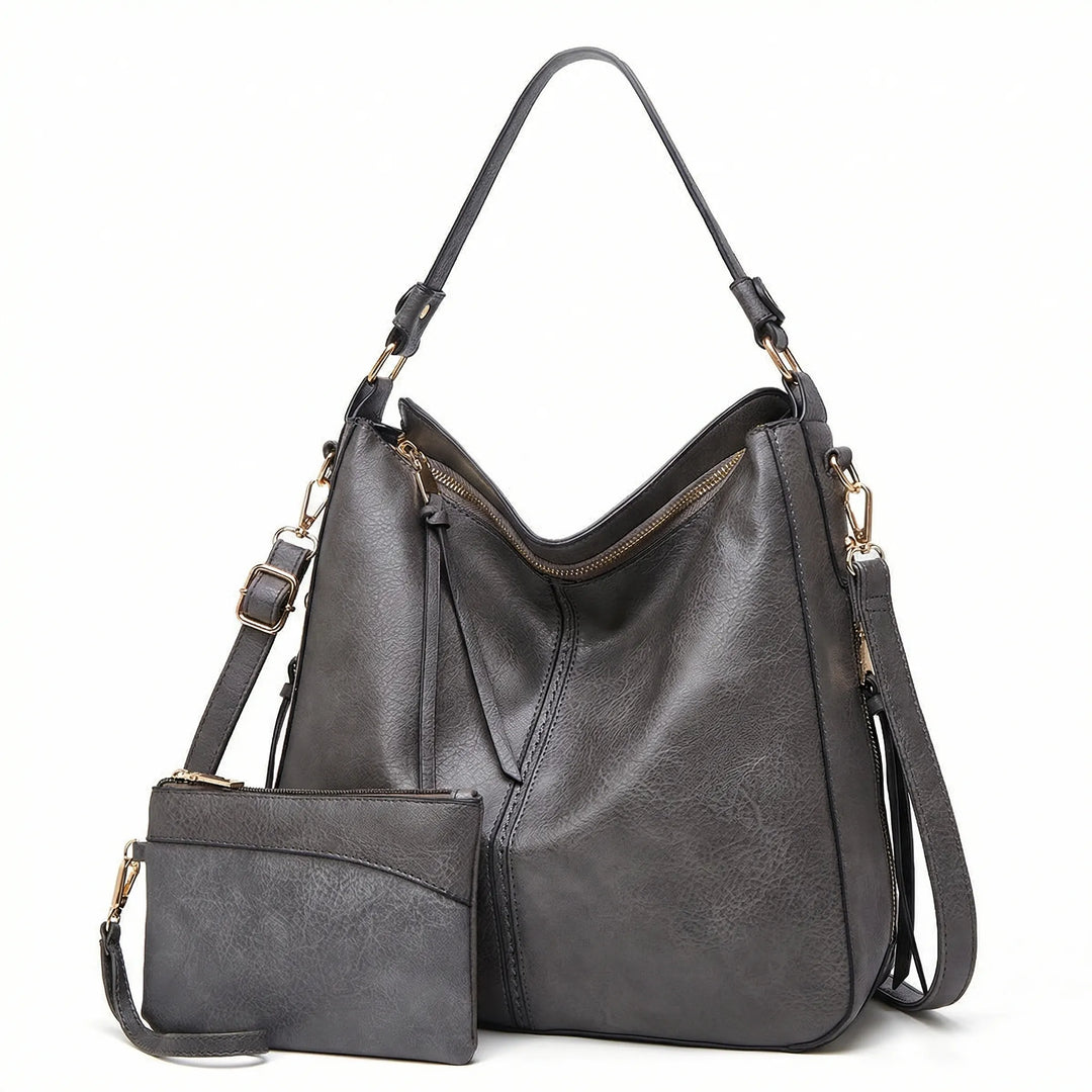 Satcheva - Spacious Hobo Shoulder Tote Bag