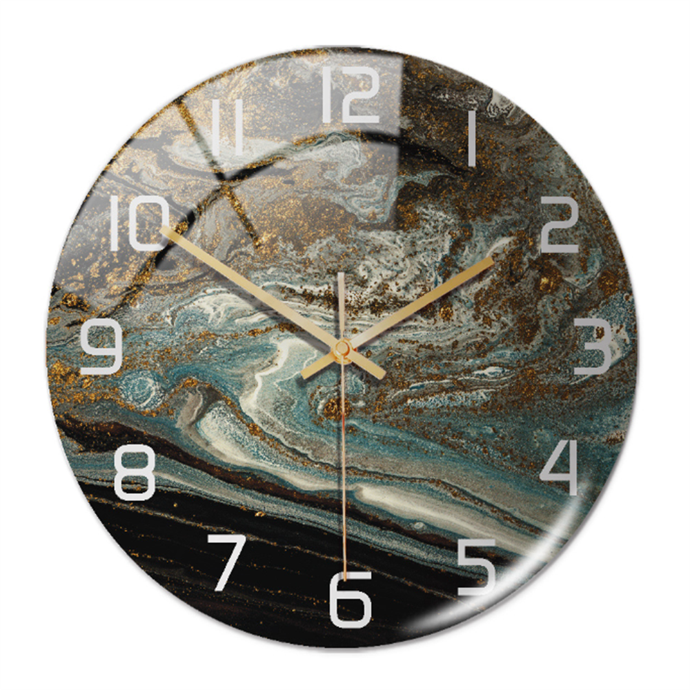Tyylikäs marmorivaikutelmainen seinäkello – MarbleTime
