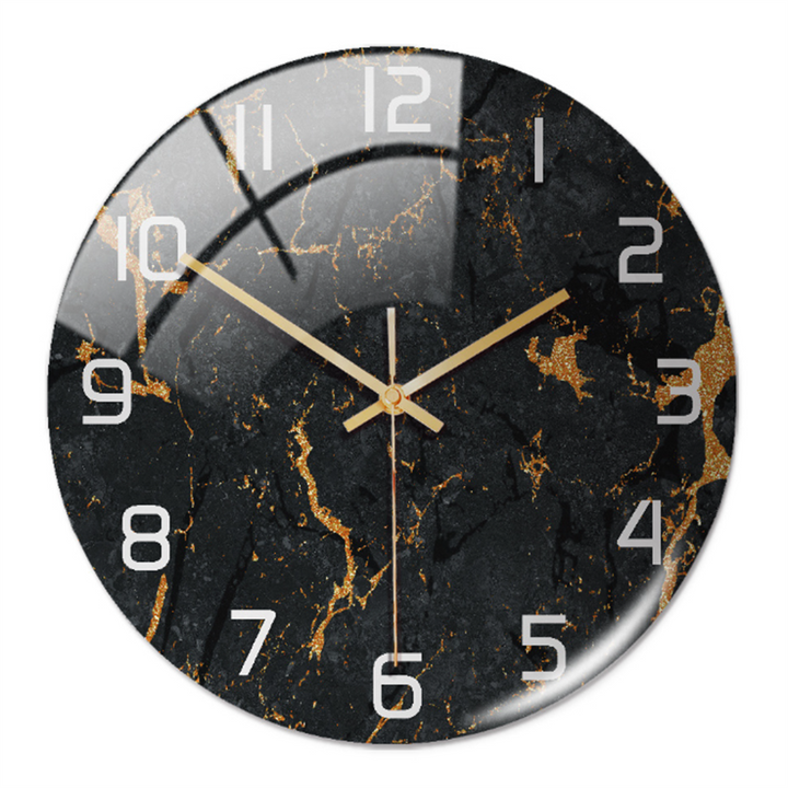 Tyylikäs marmorivaikutelmainen seinäkello – MarbleTime