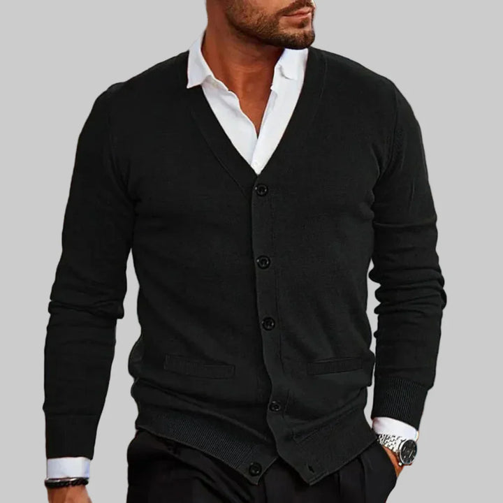 Puuvillainen miesten cardigan rentoon tyyliin