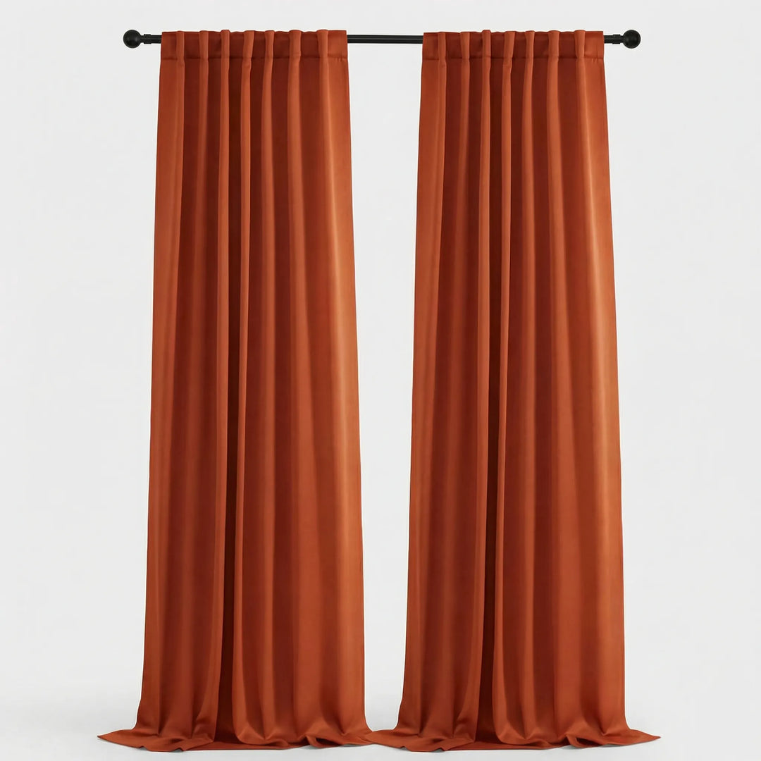 Shadorra - Thermal Blackout Rod Pocket Curtain Panels