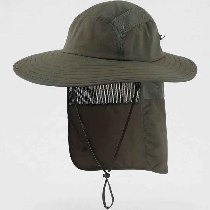 Shadovex - Wide Brim Hat With Neck Flap