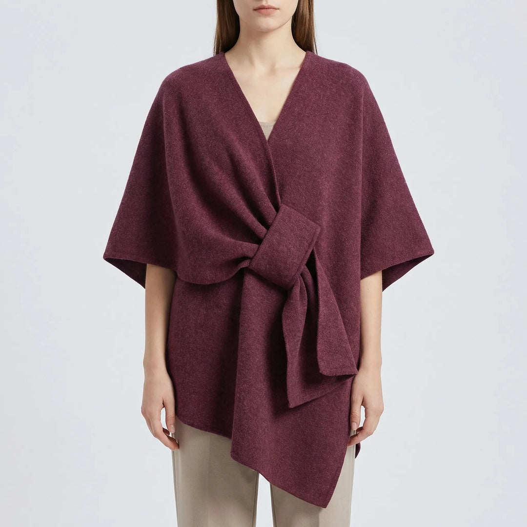 Shawlova - Open-Front Shawl Wrap Coat For Women