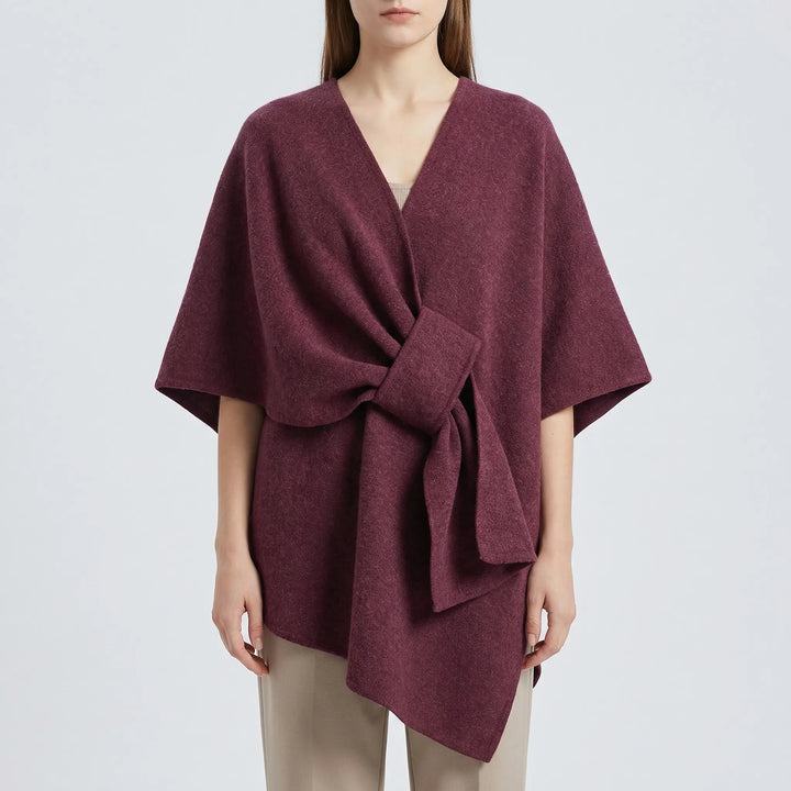 Shawlova - Open-Front Shawl Wrap Coat For Women