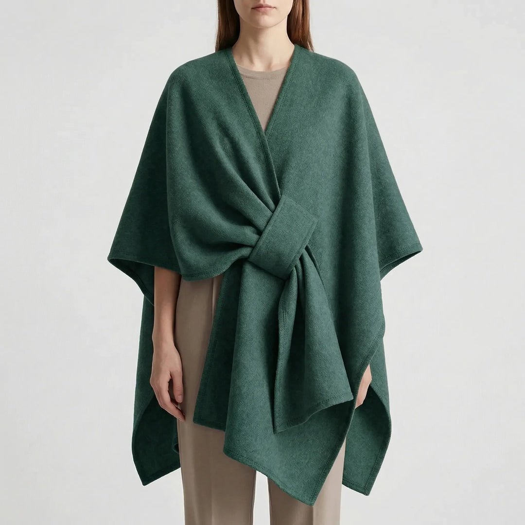 Shawlova - Open-Front Shawl Wrap Coat For Women