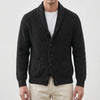 Shawl-kauluksellinen nappikiinnitteinen cardigan miehille