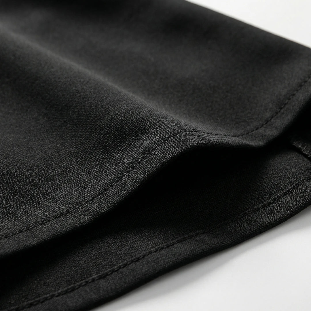 Skortiva - Hollow-Out Crop Vest And Split Skort Set
