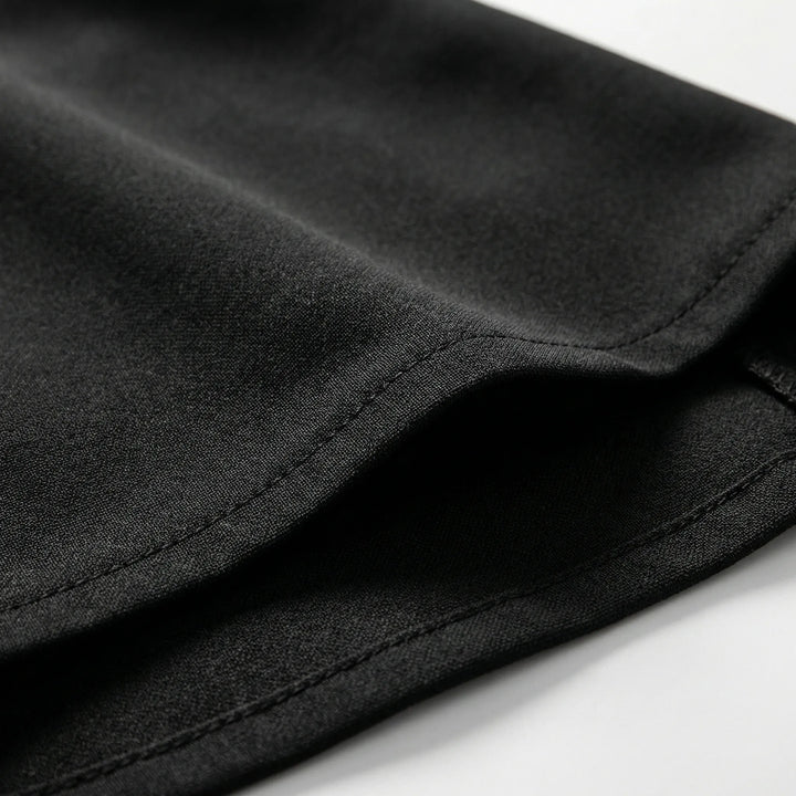 Skortiva - Hollow-Out Crop Vest And Split Skort Set
