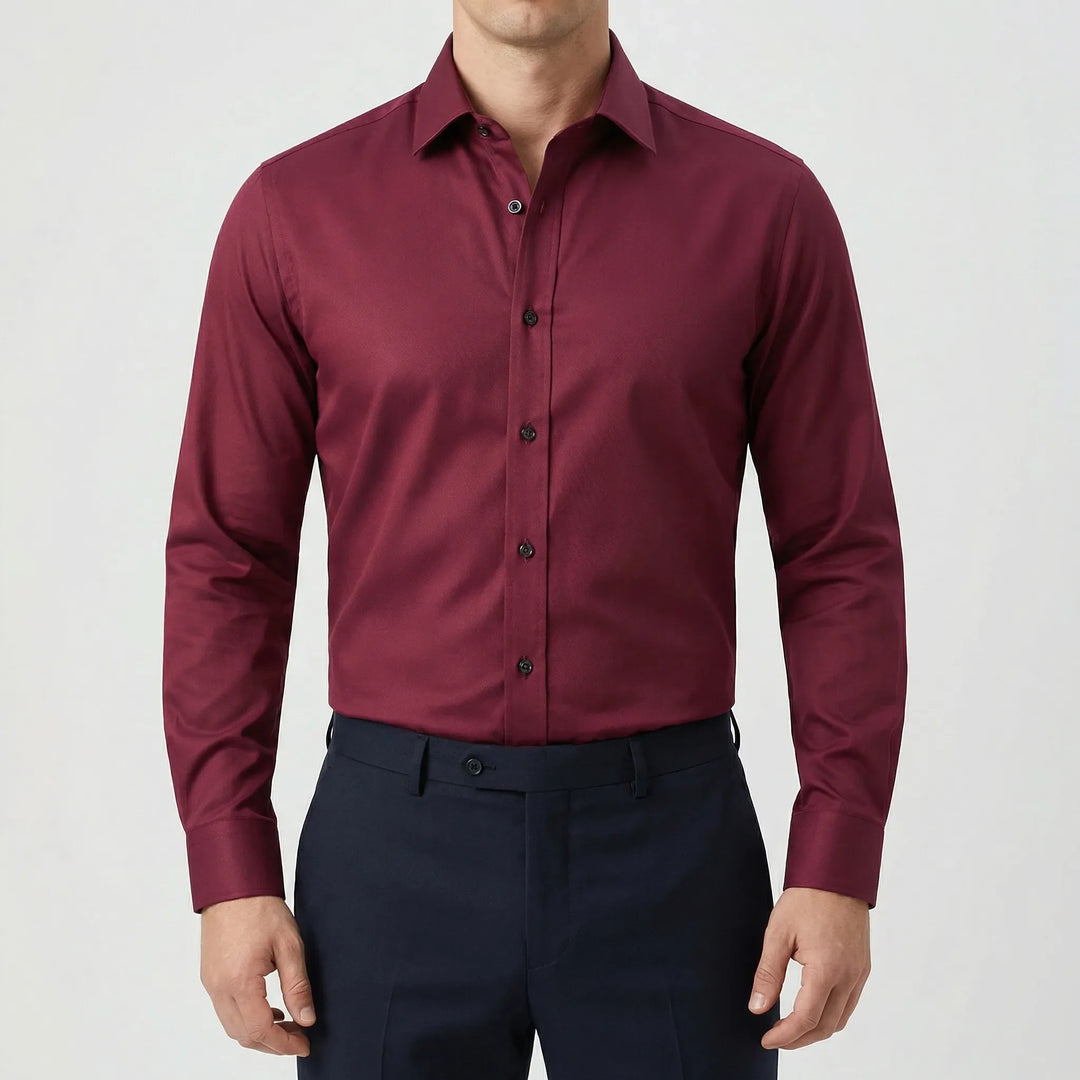 Slexon - Slim Fit Long Sleeve Dress Shirt