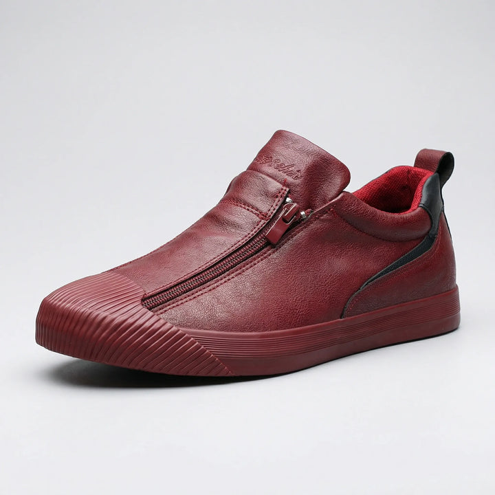 Slyvoro - Low-Profile Zip-Entry Casual Sneaker