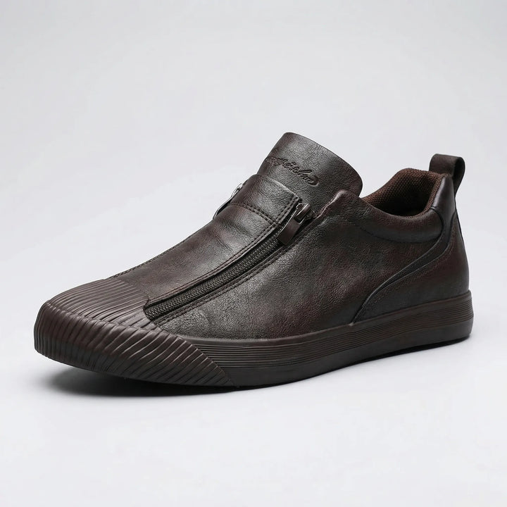Slyvoro - Low-Profile Zip-Entry Casual Sneaker