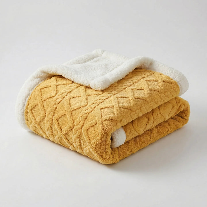 Snuvrex - Reversible Double-Sided Sherpa Throw Blanket
