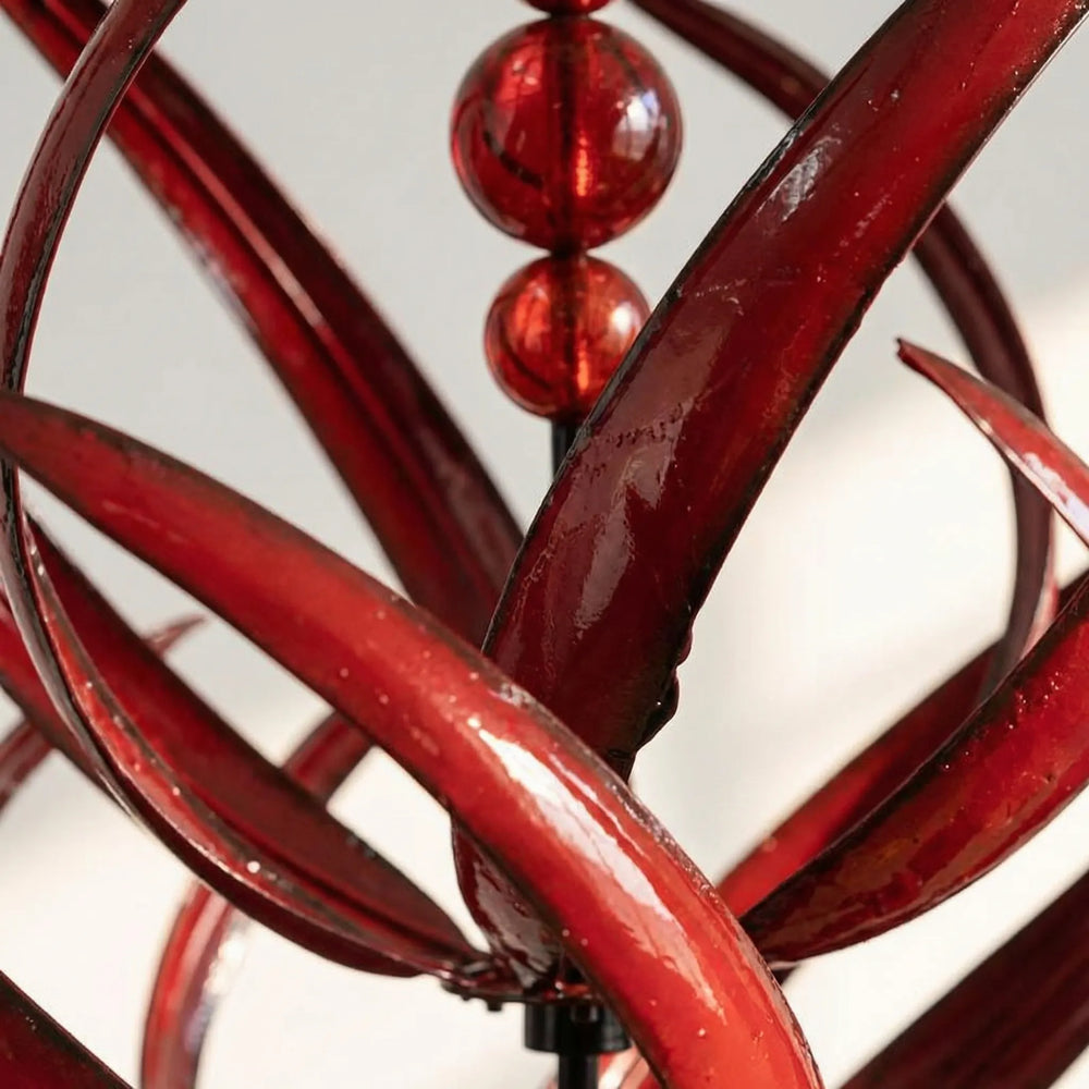 Spindrex - Wind-Driven Kinetic Garden Stake Sculpture