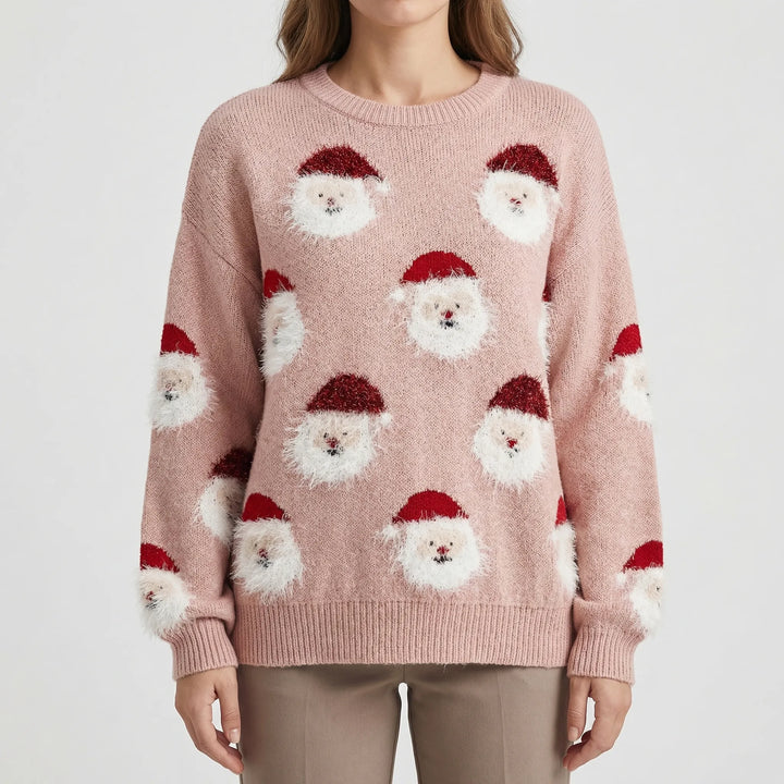 Spooklyn - Oversized Ghost Print Crewneck Sweatshirt