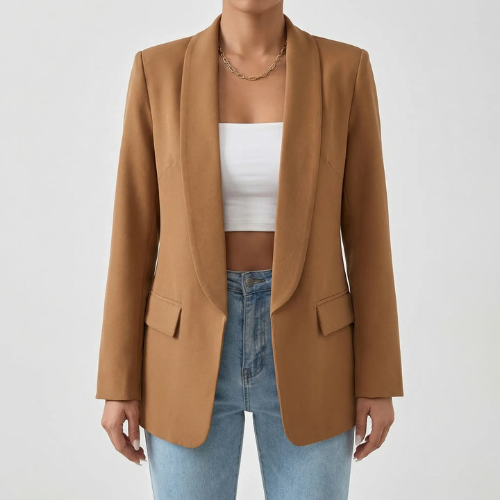 Stellona - Structured Open-Front Women's Blazer