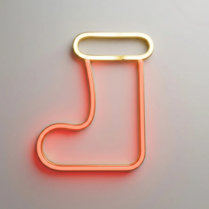 Stockglow - Neon-Style LED Christmas Stocking Sign