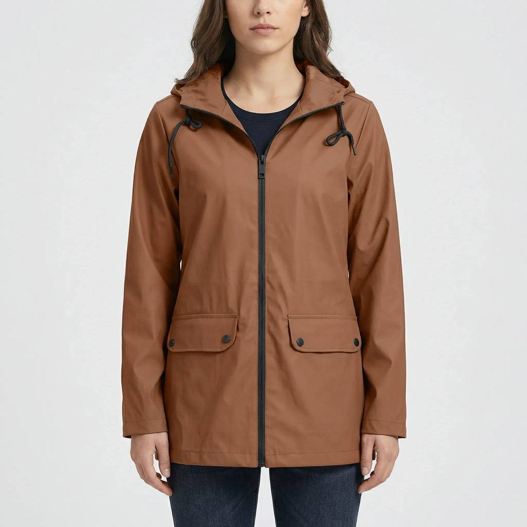 Stormelle - Long Hooded Water-Repellent Jacket