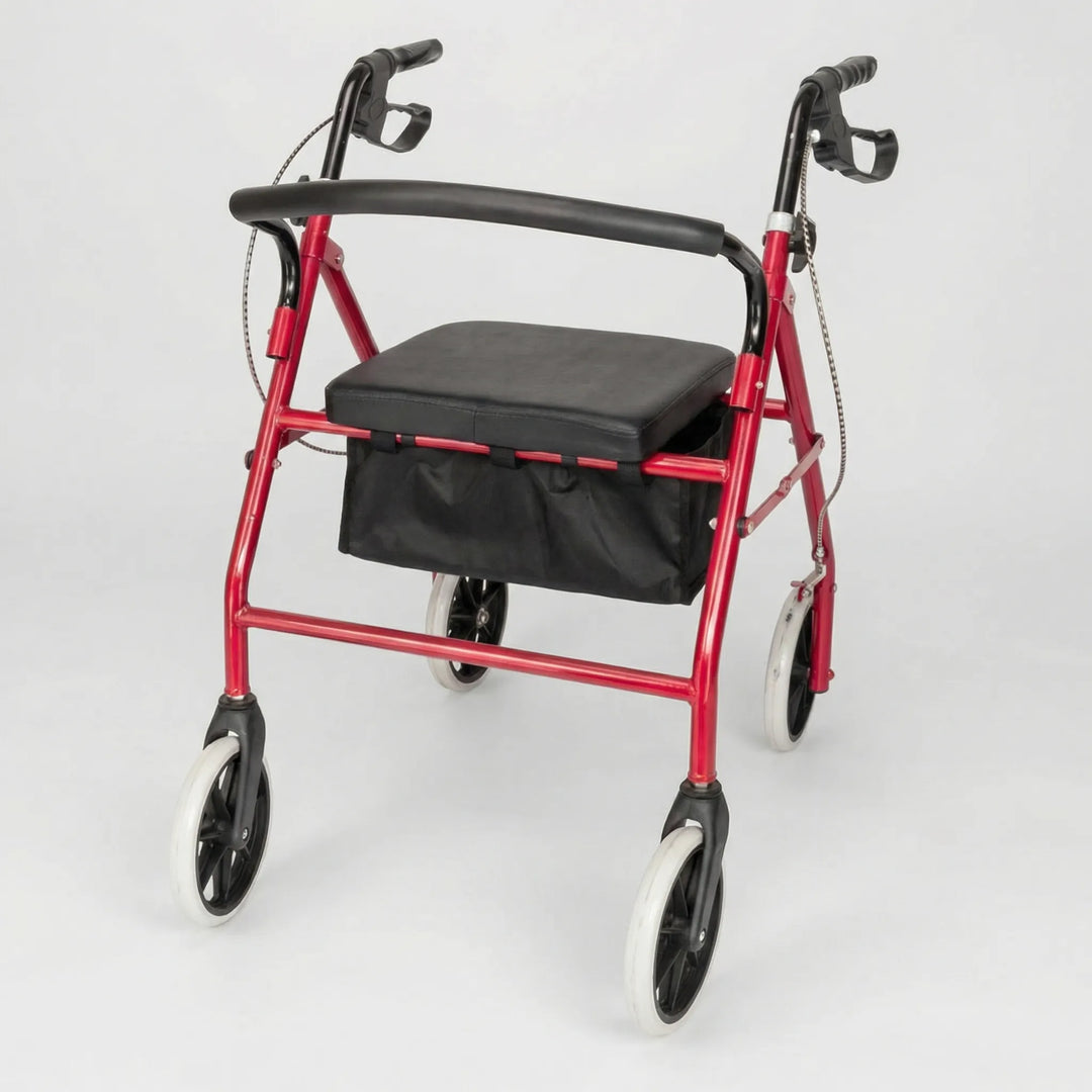 Strollex - 4-Wheel Rollator Walker With Seat