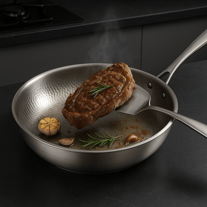 TITAN-PREMIUM-PANNU – laadukas pinnoittamaton titaanipannu kaikille liesityypeille