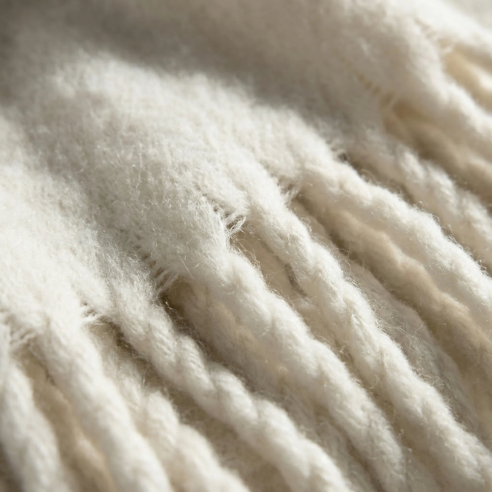Tasselyn - Long Tassel Fringe Wrap Scarf