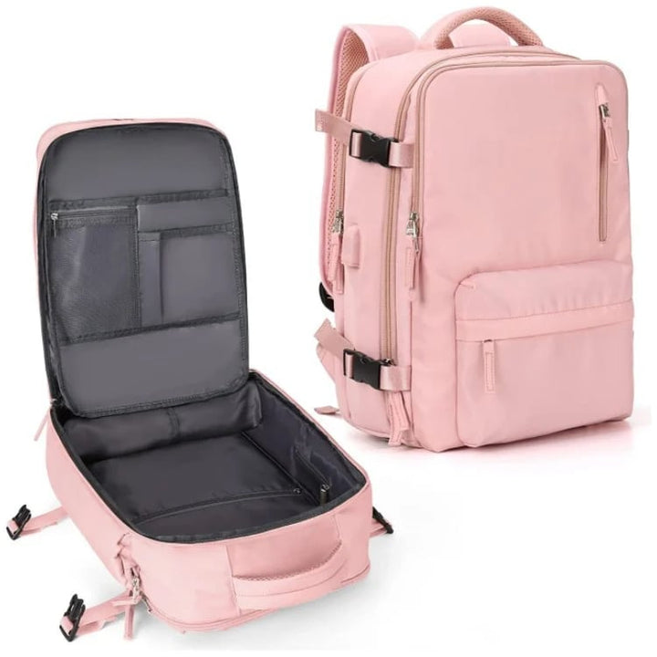 Monitoimiset naisten reppu 35 L USB-liitännällä