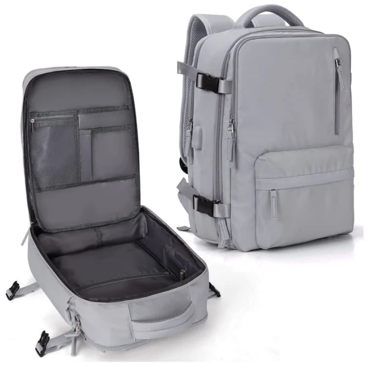 Monitoimiset naisten reppu 35 L USB-liitännällä