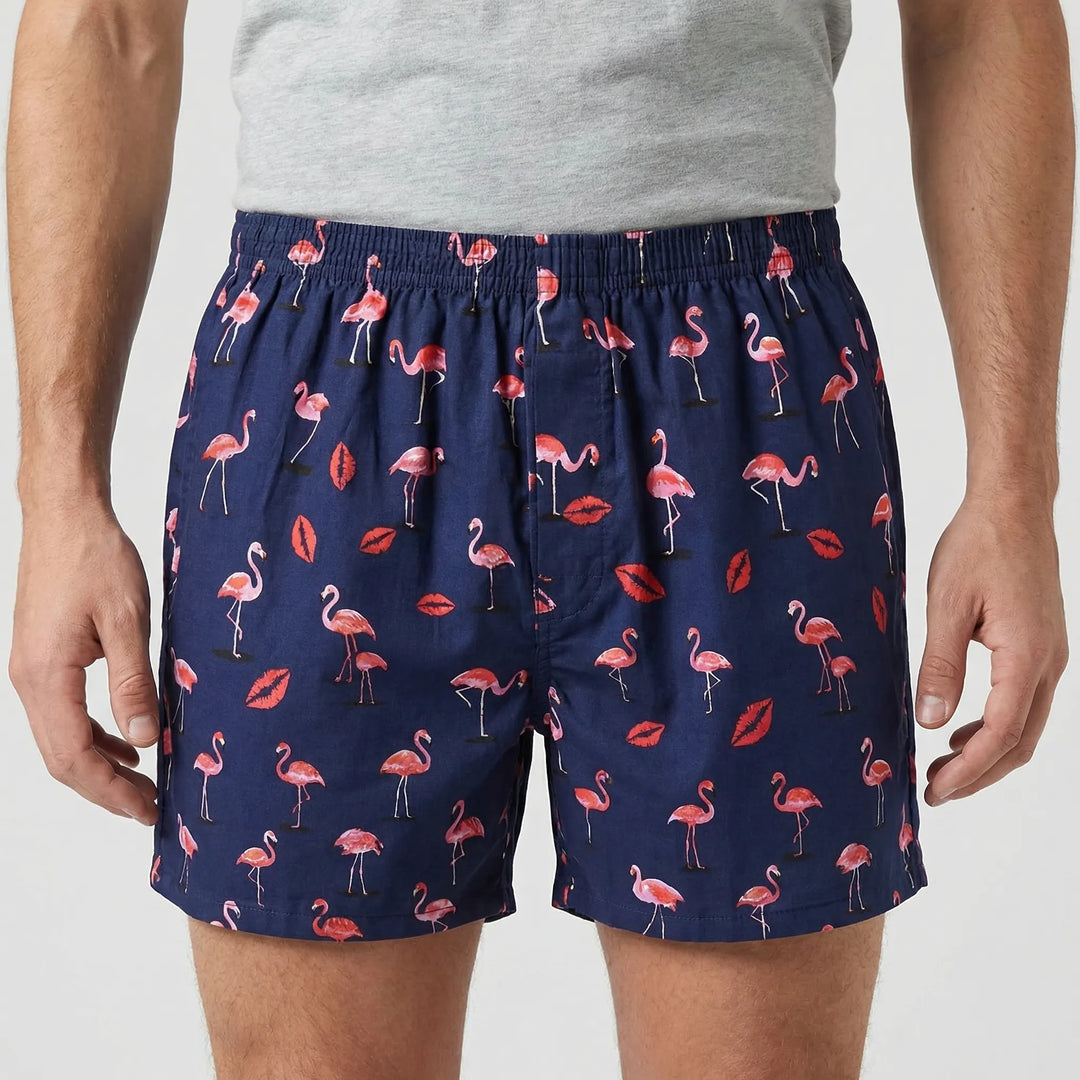 Tropivibe - Tropical Print Loose Boxer Set