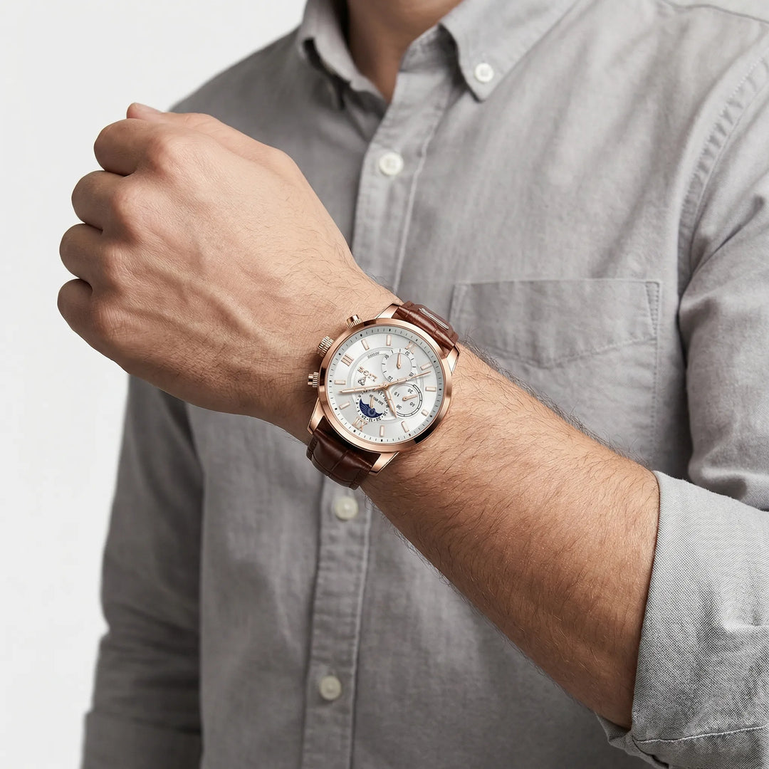 Veloran - Minimalist Chronograph Dress Watch For Men