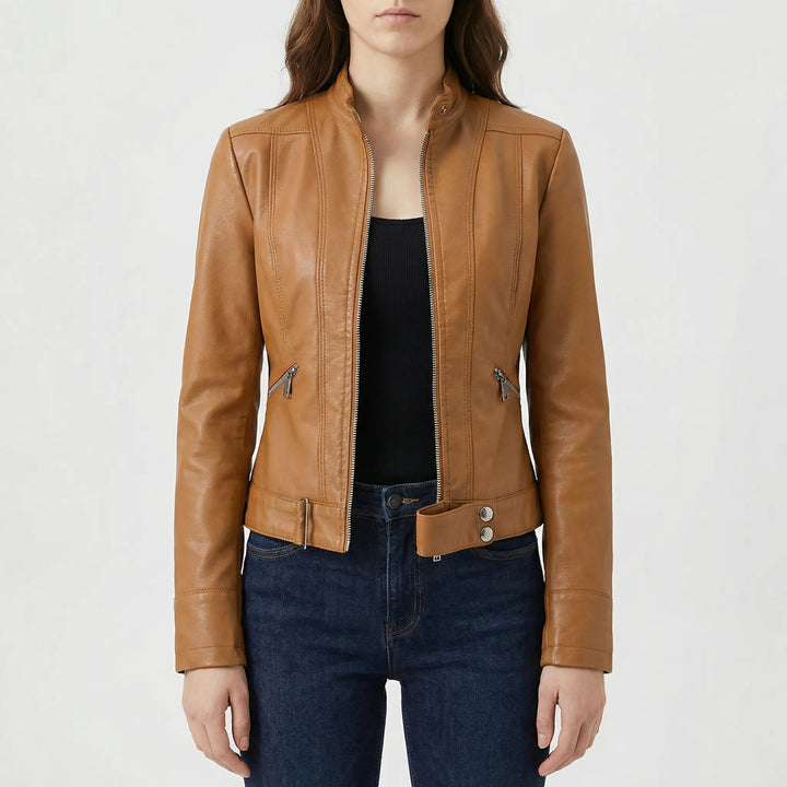 Velourex - Structured Moto-Style Women's Jacket