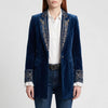 Pitkanlinjan Brodeerattu Blazer-takki