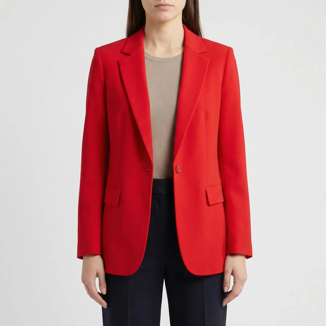 Veltona - Open-Front Women's Long Blazer