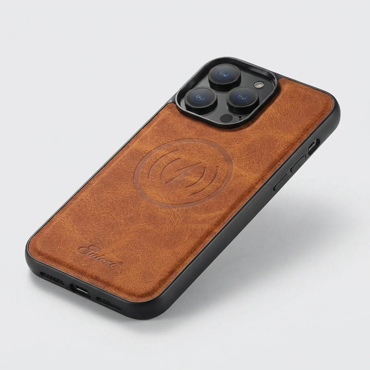Velvaro - Textured Folio iPhone Case With Card Slot