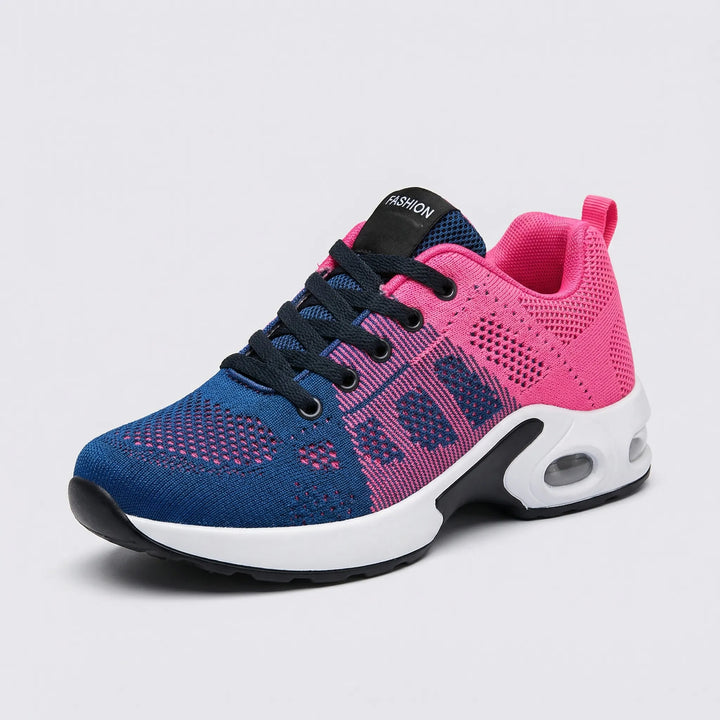 Velvrun - Air-Cushioned Lace-Up Sneaker For Women