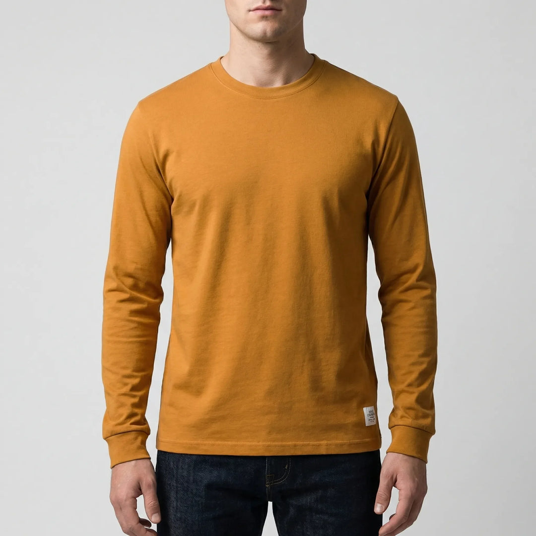 Vestalo - Long-Sleeve Crew Neck Men's Shirt