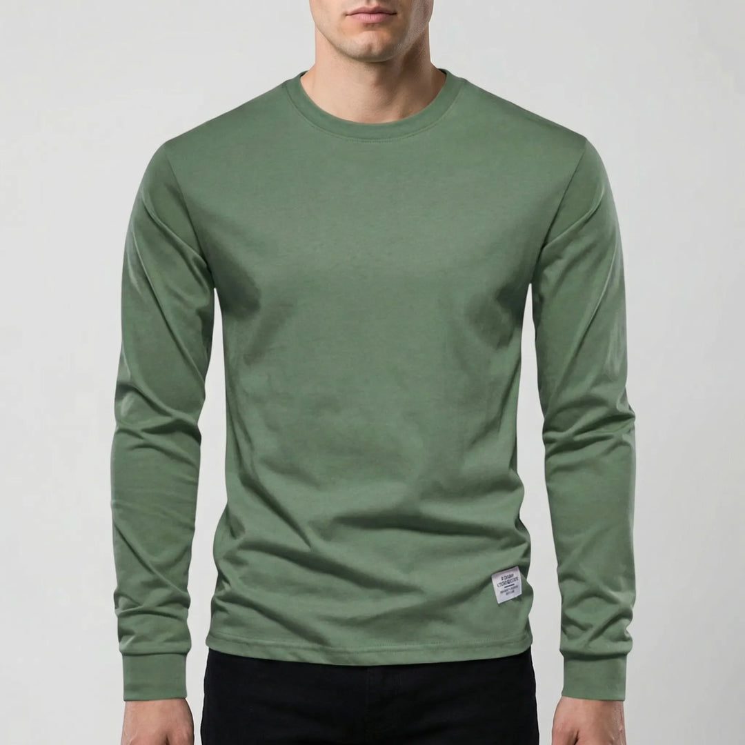 Vestalo - Long-Sleeve Crew Neck Men's Shirt