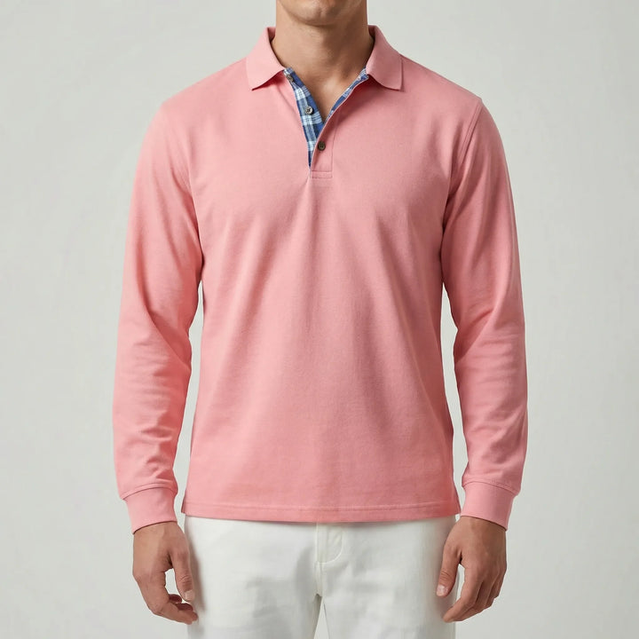 Vestano - Long Sleeve Polo Collar Sweater
