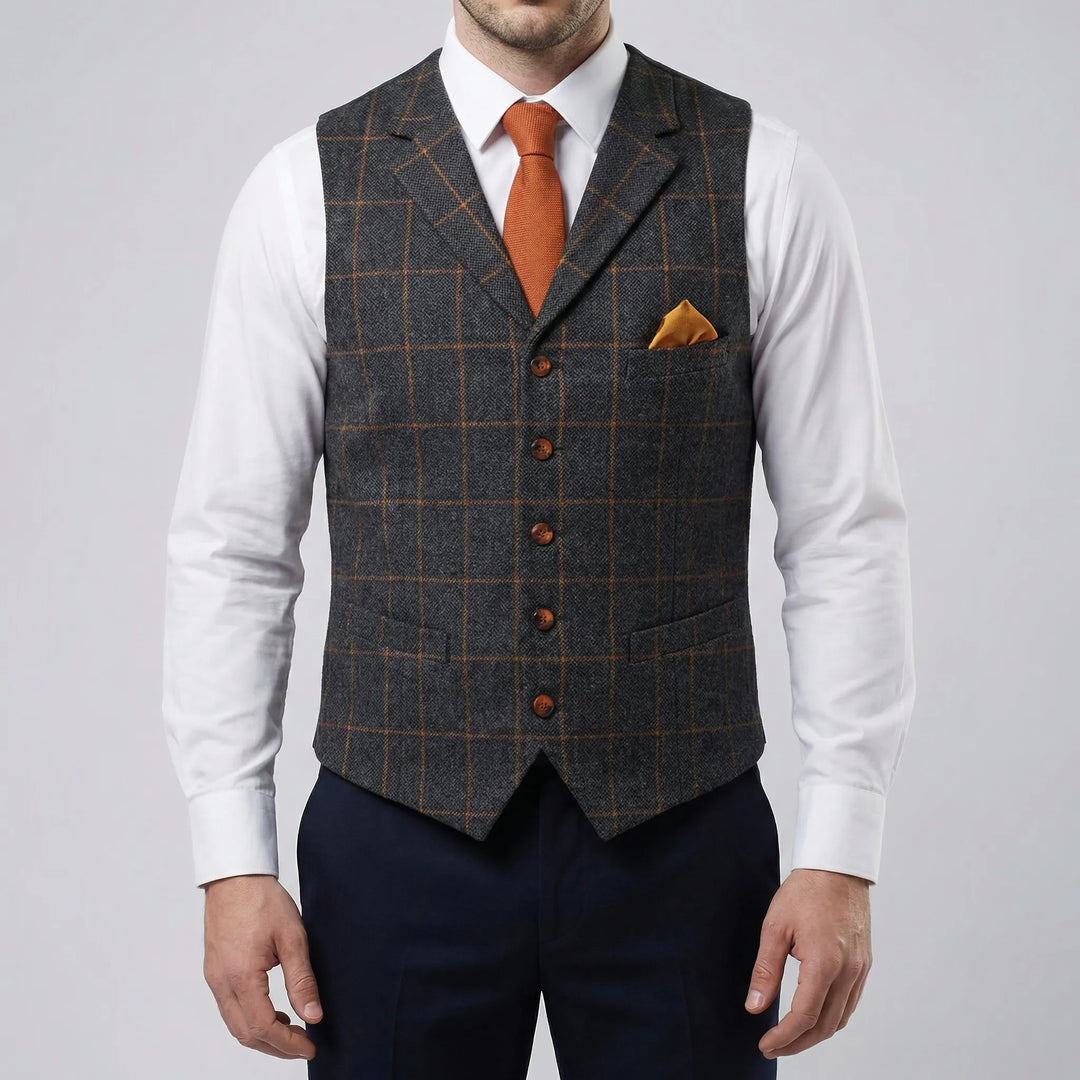 Vesthaven - Vintage V-Neck Button-Front Vest