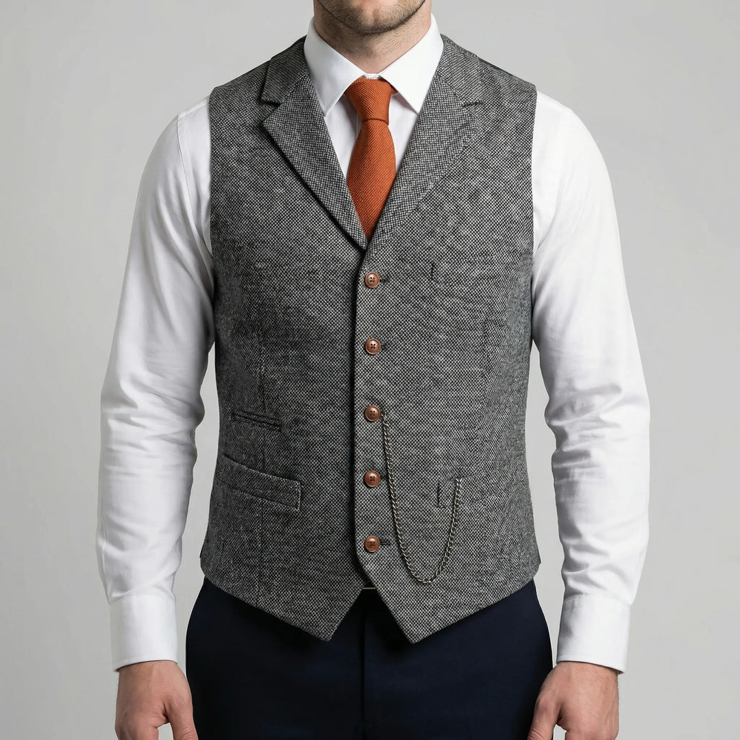 Vestonn - Vintage-Inspired Button-Front Vest