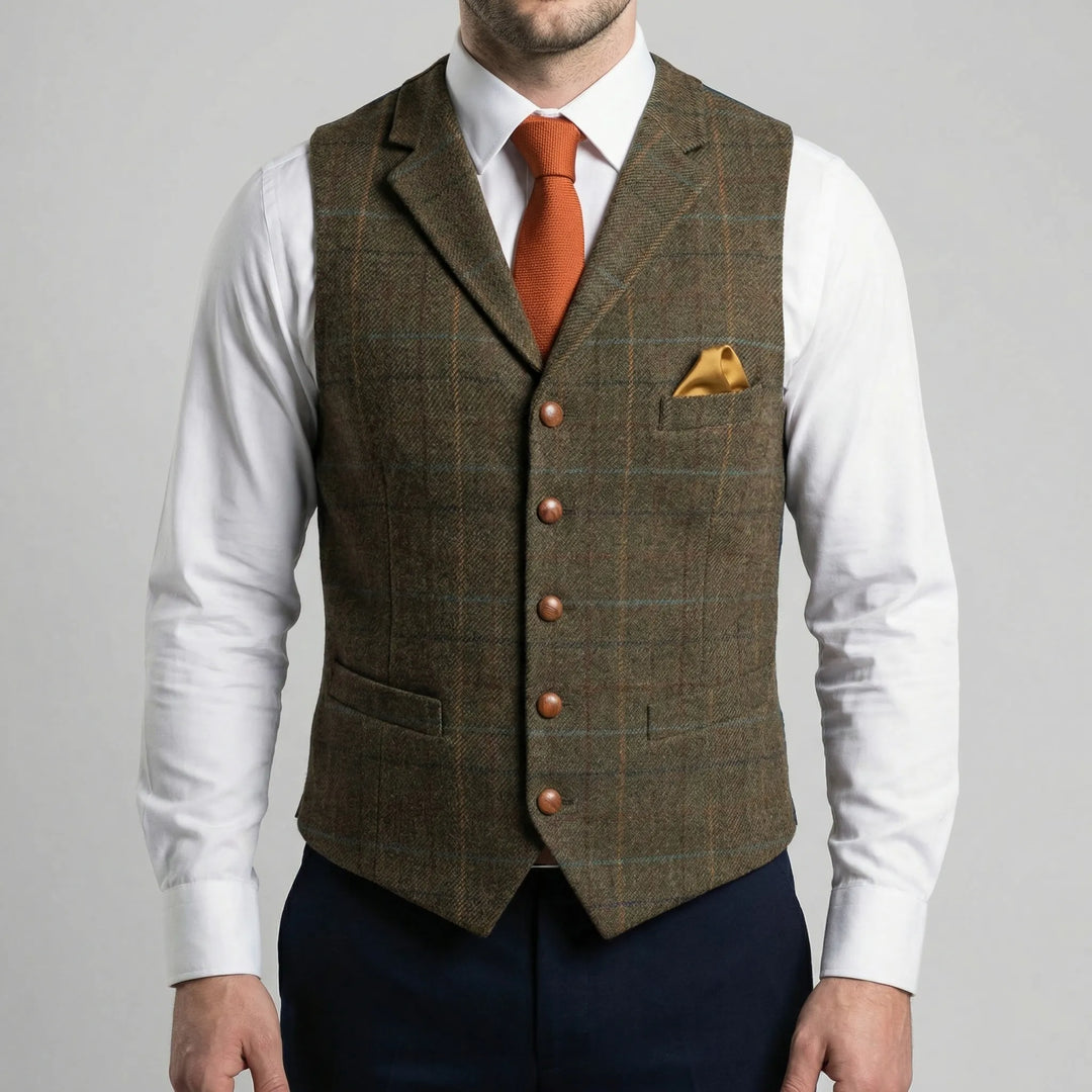 Vestonn - Vintage-Inspired Button-Front Vest