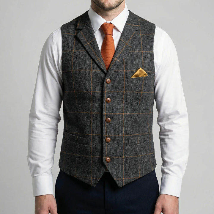 Vestonn - Vintage-Inspired Button-Front Vest