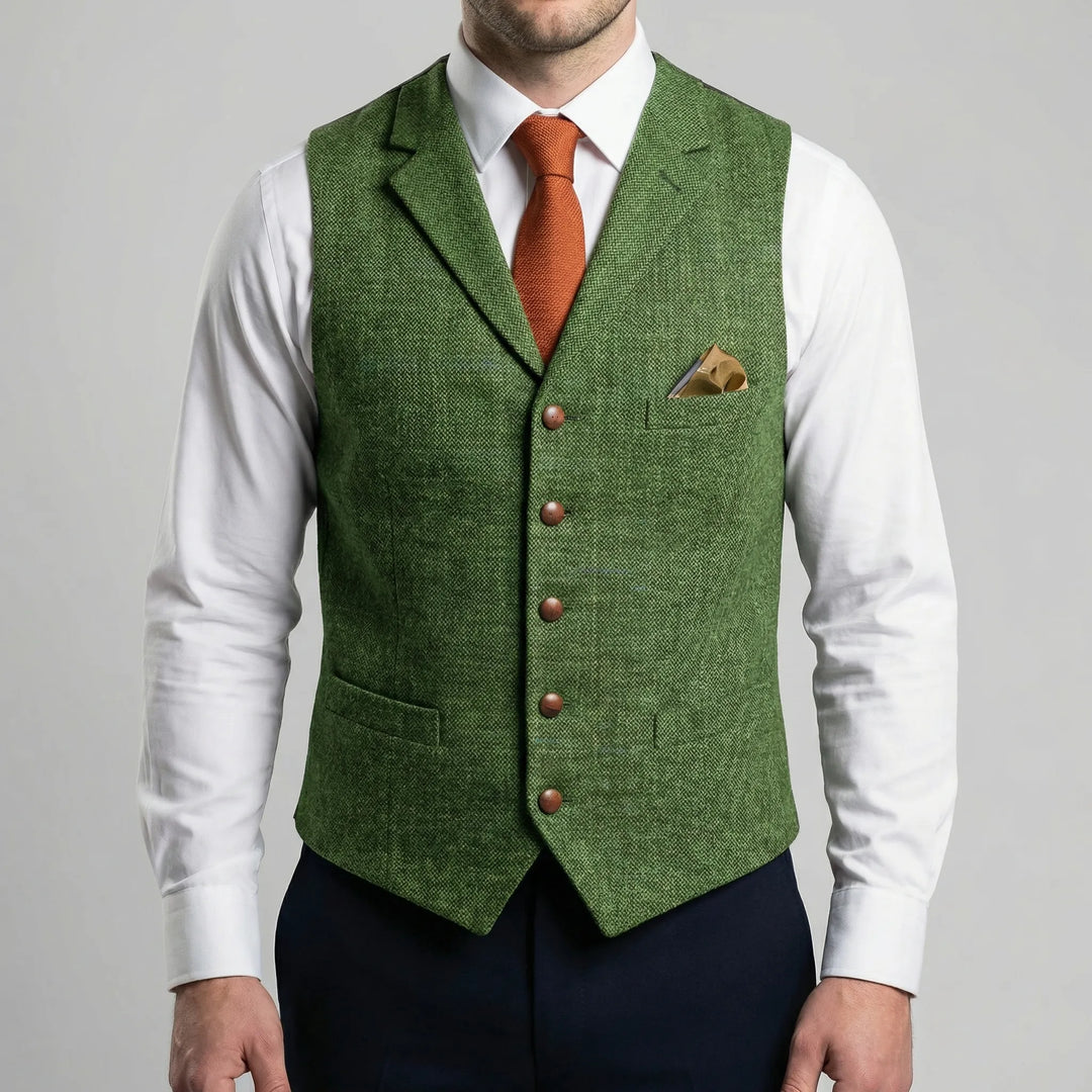 Vestonn - Vintage-Inspired Button-Front Vest