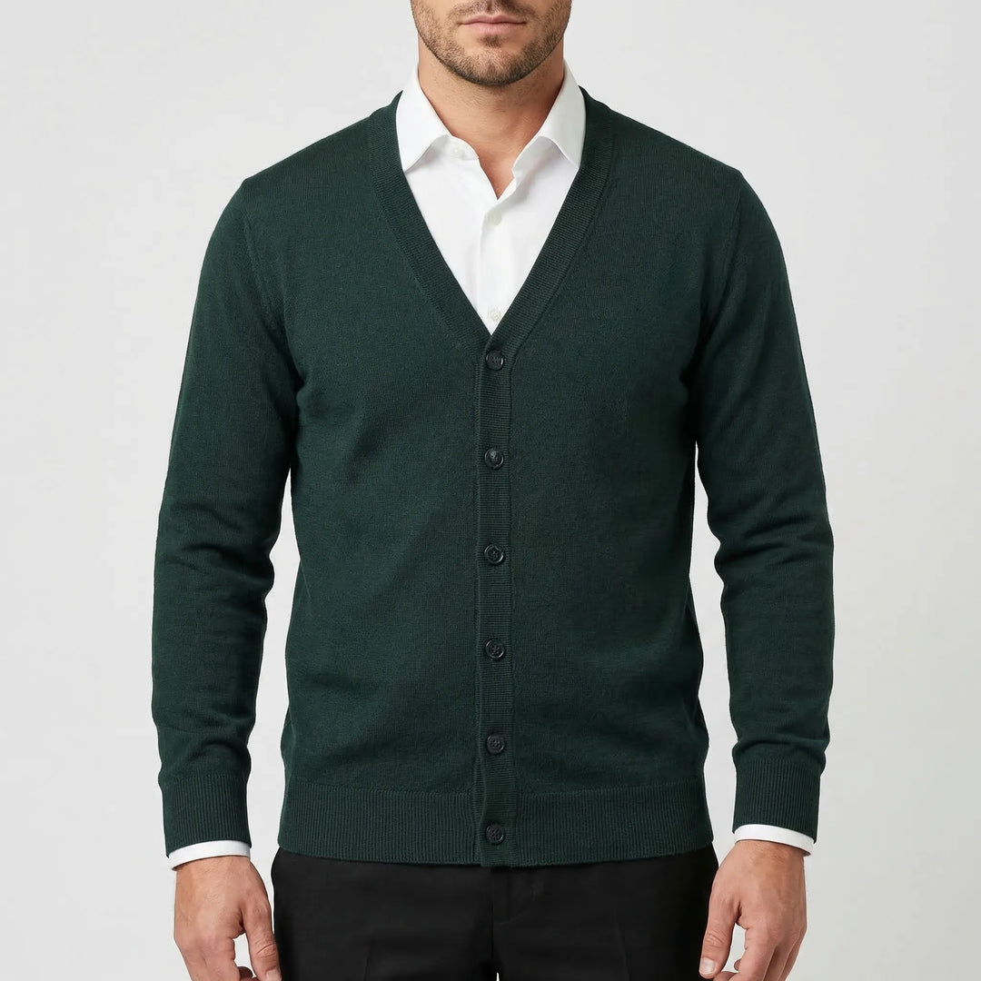 Vestoro - Button-Up Knit Cardigan Vest For Men