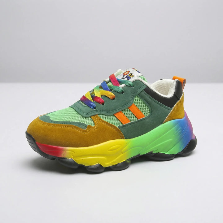 Vividex - Chunky Platform Lace-Up Sneaker