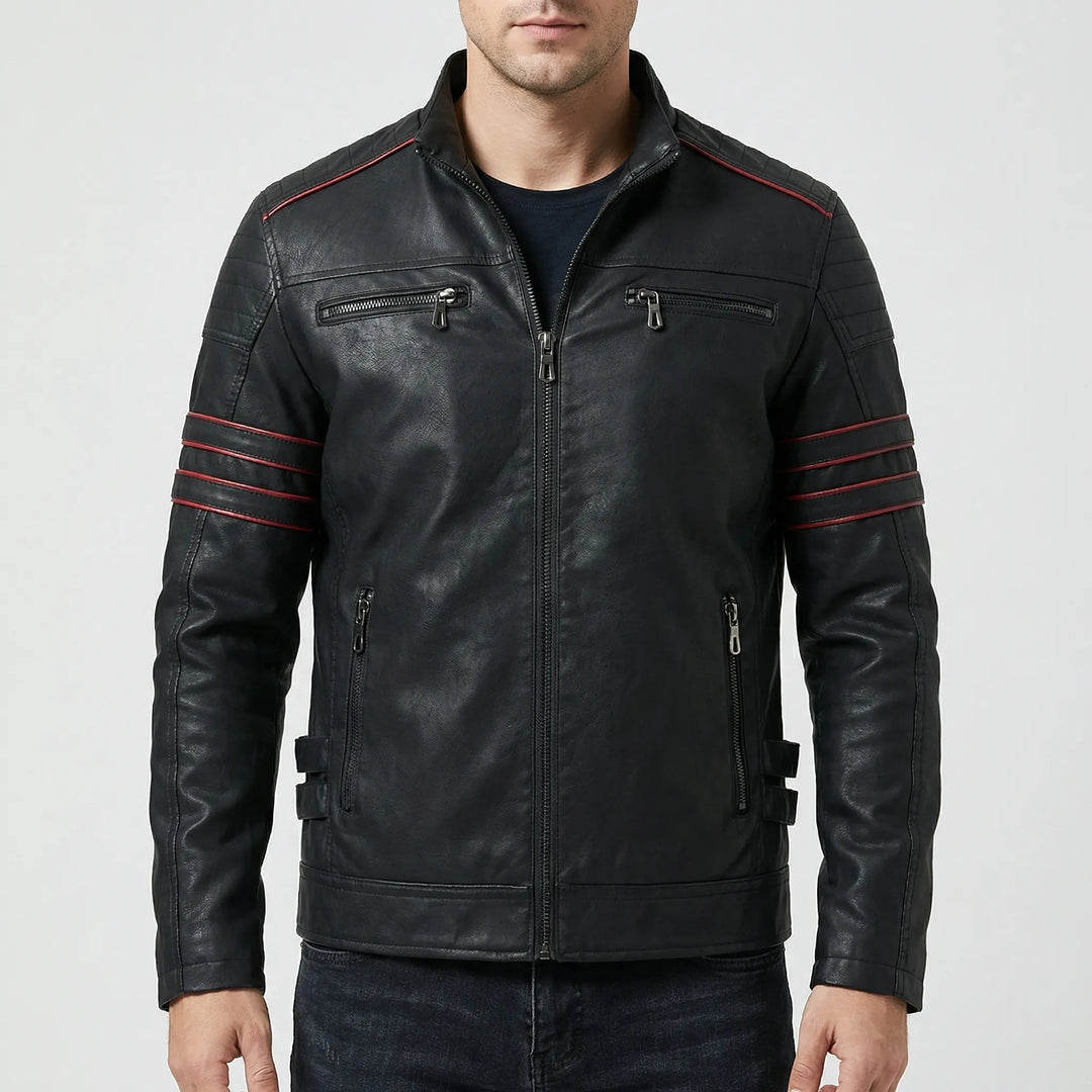 Voltrek - Tailored Biker-Style Zip-Up Jacket