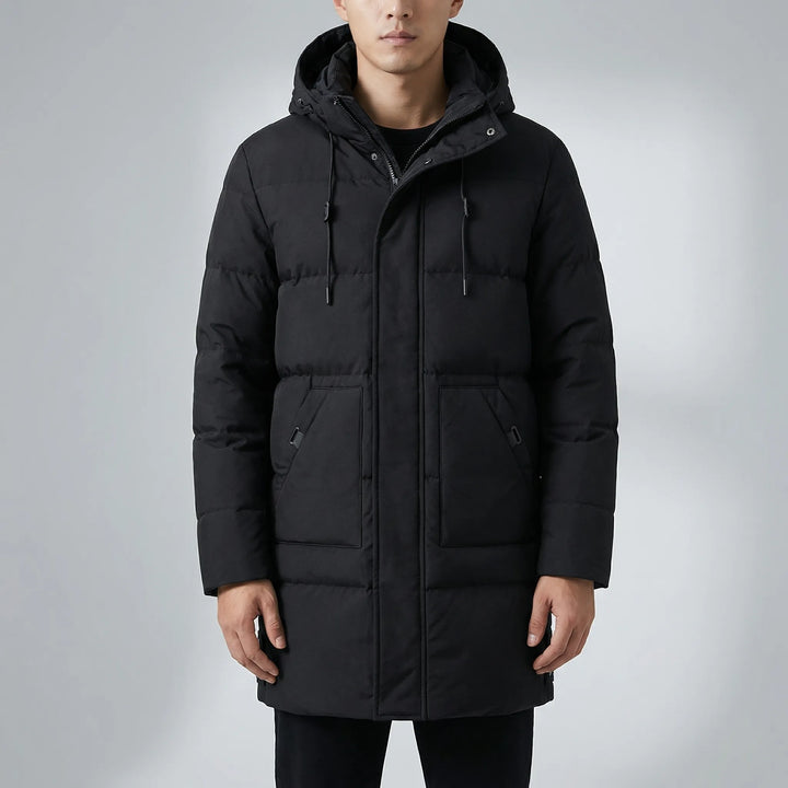 Vordex - Long Hooded Puffer Parka For Men