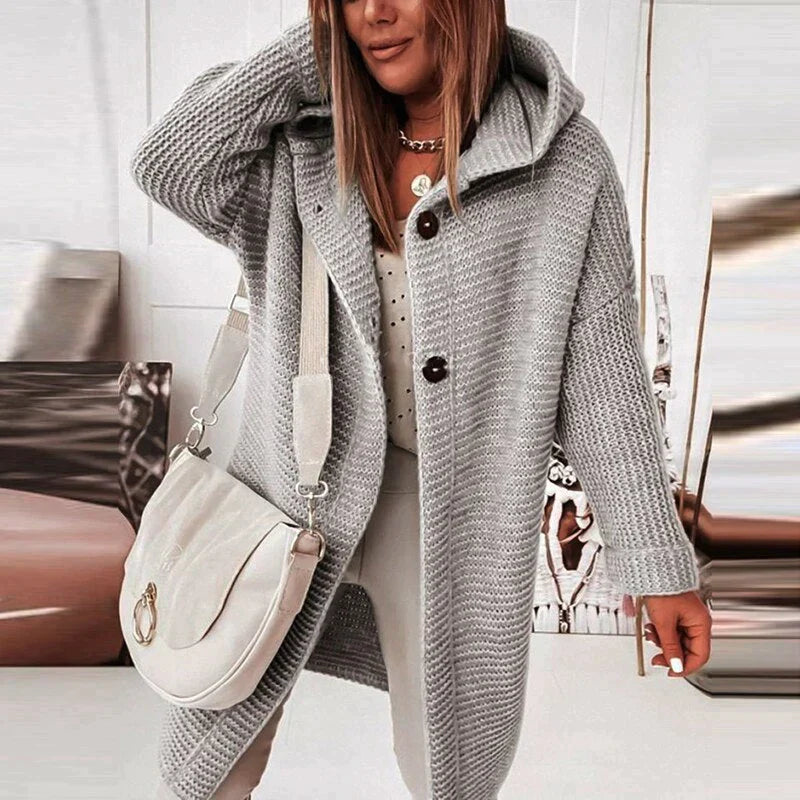 Neulecardigan Mukava Tyyli Viileille Päiville