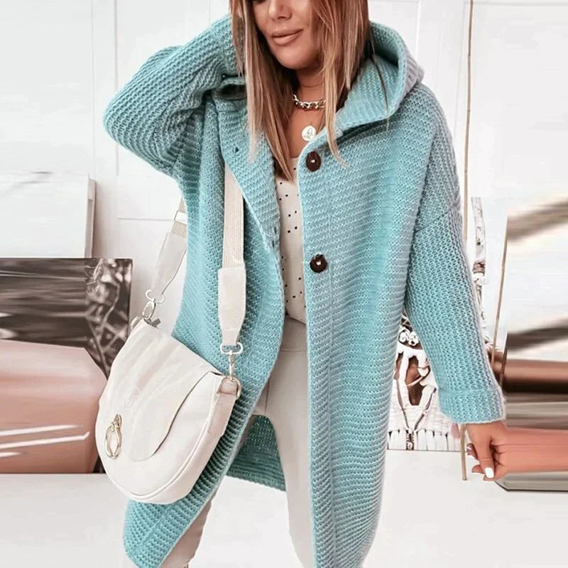 Neulecardigan Mukava Tyyli Viileille Päiville