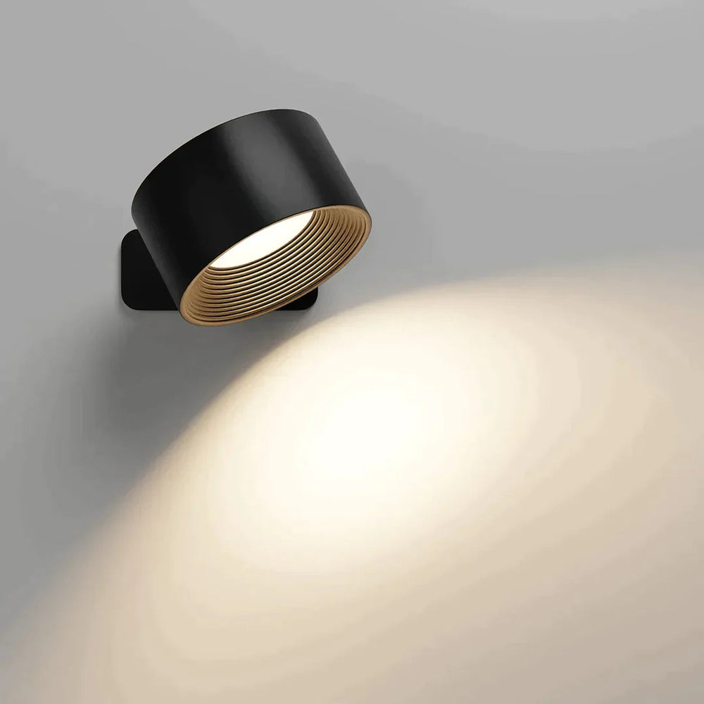 Langaton LED-seinävalaisin 360° kääntyvällä päällä, kosketushimmennin, 3 väriä