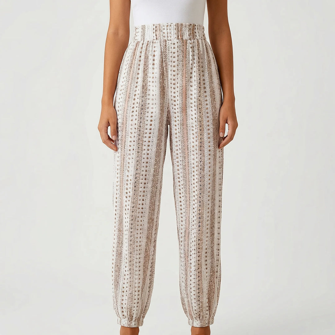 Wandrova - High-Waist Boho Harem Pants For Women
